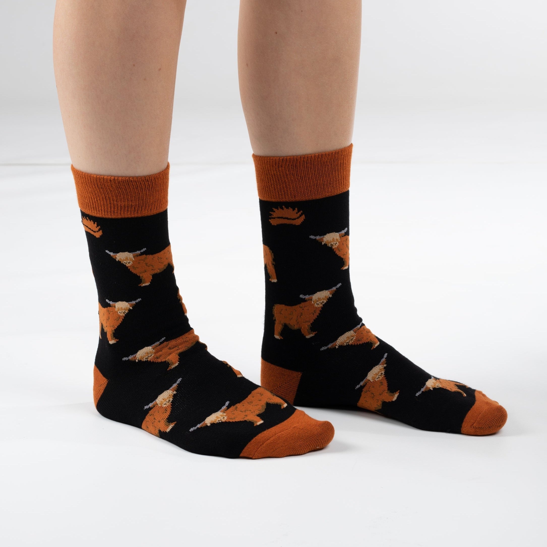 HIGHLAND COW BAMBOO SOCKS - HEDGY SOCKS